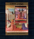 Ajman 1972 - Arta religioasa, colita neuzata
