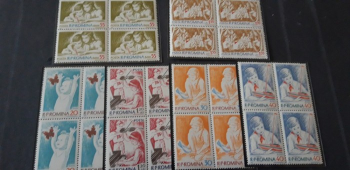 Romania 1962-LP 548-Copii in R.P.R.bl.4