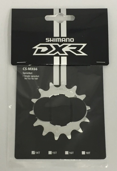 Pinion Shimano Dx Cs-Mx66, 14T, Cromat, Fara Distantier Si Piulita De Fixare, Am... Cod:ICSMX6614