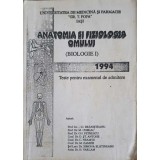 ANATOMIA SI FIZIOLOGIA OMULUI (BIOLOGIE I) TESTE PENTRU EXAMENUL DE ADMITERE-D.D. BRANISTEANU SI COLAB.-244988