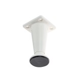 Picioare mobila, universale, reglabile, din plastic, albe, 80 mm, set 4 bucati