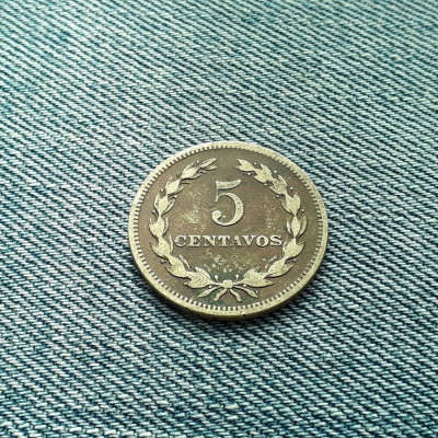 5 Centavos 1948 El Salvador foto