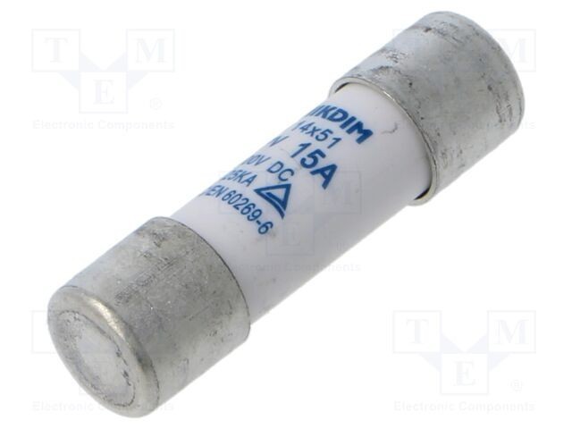 Siguranță cilindrică NIKDIM LTD 15A 1kV DC 14x51mm gPV