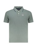 Cumpara ieftin Tricou polo barbati, cu mini logo brodat si detalii pe guler, Regular fit, Verde, S