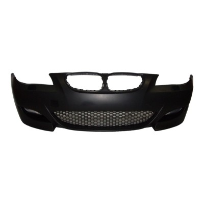 Set bara fata BMW Seria 5 E60/E61, 2007-06.2010, cu gauri spalator; grunduit, de vopsit; type M5; cu grile inferioare; fara gauri lampa ceata; Tuning, foto