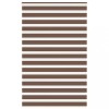 Jaluzea tip zebra maro lățime țesătură 135,9 cm poliester