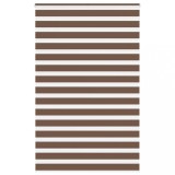 vidaXL Jaluzea tip zebra maro lățime țesătură 135,9 cm poliester