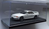 Macheta Nissan Skyline GT-R (R32) 1990 alb - Ebbro 1/43, 1:43