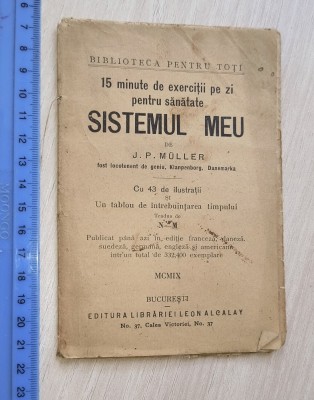 CARTE / CARTICICA VECHE =SISTEMUL MEU - J P MULLER foto