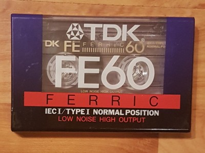 Caseta audio TDK FE60 Ferric. Noua, sigilata foto
