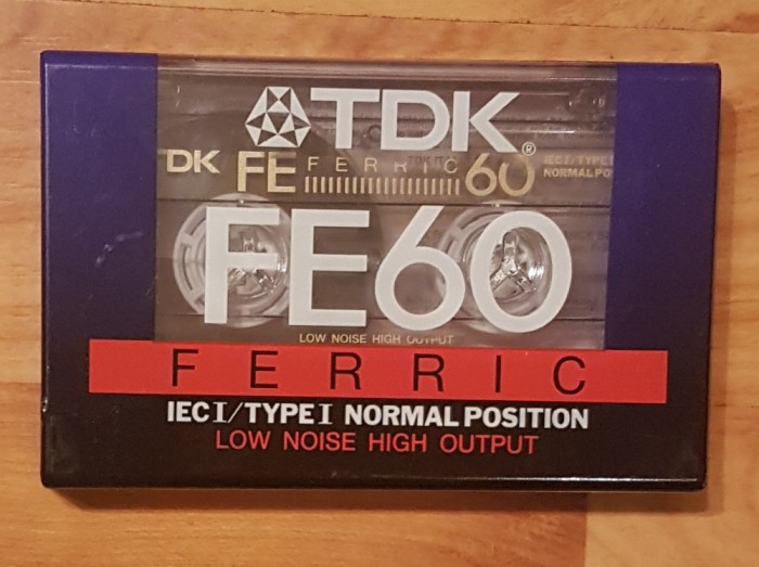 Caseta audio TDK FE60 Ferric. Noua, sigilata