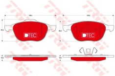 Set placute frana,frana disc FORD FOCUS II (DA) (2004 - 2012) TRW GDB1583DTE