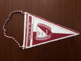 fanion CS CFR Timisoara TMS 1933 / stema oras Timisoara RSR anii &#039;80 fotbal sport