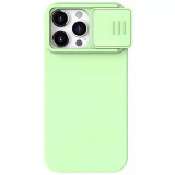 Cumpara ieftin Husa iPhone 15 Pro cu Protectie Camera Nillkin SMS Verde