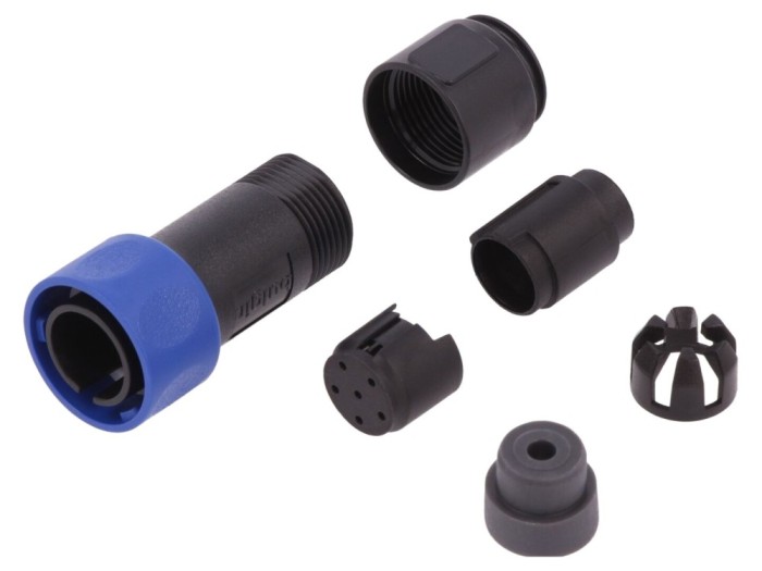 Conector circular 6 pini IP68, IP66