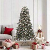 VidaXL Brad de Crăciun artificial cu 300 LED Verde 99 x 99 x 180 cm 3395882