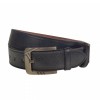 Curea barbati, casual-eleganta, din piele ecologica, latime 3.5 cm, negru - CK151N, CK LEATHER