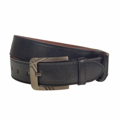 Curea barbati, casual-eleganta, din piele ecologica, latime 3.5 cm, negru - CK151N foto