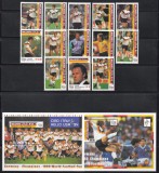 Maldive 1992-Germania c&acirc;știgatoarea C.M. de fotbal - 1990, Serie + 2 Colite, MNH, Nestampilat