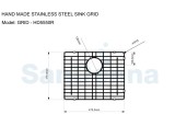 Gratar protectie chiuveta SanDonna GRID HD5550R, 55x50