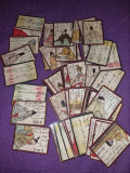 60 cărți de joc HYAKUNIN ISSHU UTA KARUTA JAPONIA 1750,carti de joc vintage cole