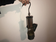 Lampa lampas vechi german, de mina,1960 foto