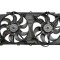 GMV radiator electroventilator SSangYong ACTYON SportS, 05.2011-, Korando, 2011-, motor 2.0 xdi, diesel, 360/360; (2 +2) pini, cu pre-rezistor,