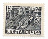 Polonia - Planul de sase ani - Exploatarea carbunelui, 1951 - 1,20 Zl, neobliterat