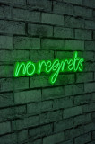 Decoratiune luminoasa LED, No Regrets, Benzi flexibile de neon, DC 12 V, Verde, Neon Graph