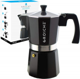 Espressor GSCHE Milano Stovetop Moka Pot 9 cești de espresso, 15,2 oz, negru. Fi, Oem