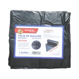 Set 10 folii mulcire anti buruieni 1.5x20m, 15 microni, neagra neperforata, protectie UV Breckner Germany