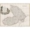 Harta Moldova si Tara Romaneasca, Rizzi Zanoni, 1782, 50x60cm, reproducere