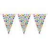 Set Banner Party, Model Stegulete, Happy Birthday, Multicolor, 3.66m, 10 Bucăți, Oem