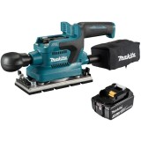 Makita DBO380Z + BL1830B - Slefuitor cu vibratii 93x185 mm + Acumulator Li-Ion 18 V 3 Ah