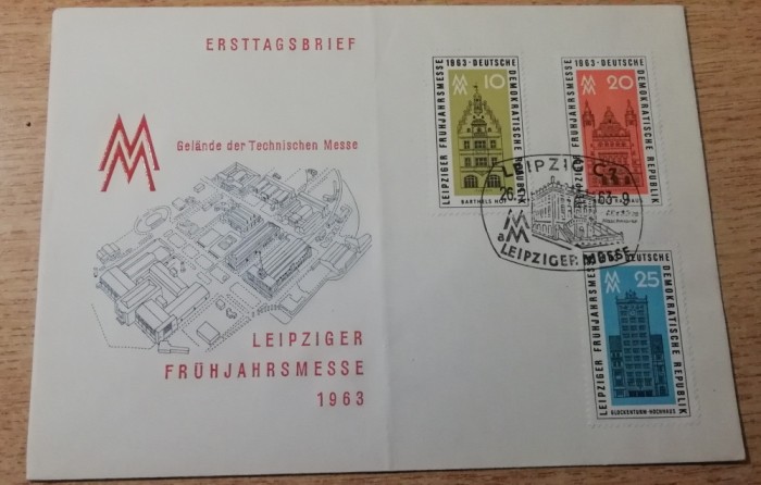 B14 - FDCS - Germania - targul din Leipzig - 1963