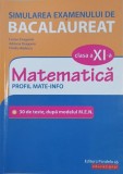 Matematica. Clasa a XI-a. Profil Mate-Info. Simularea examenului de Bacalaureat - Lucian Dragomir, Adriana Dragomir