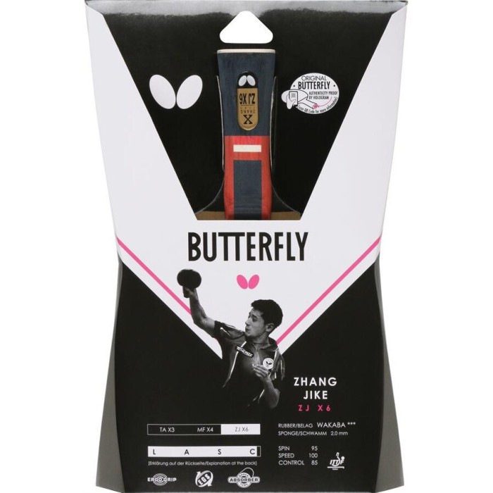 Paleta BUTTERFLY tenis de masa Zhang Jike ZJX6 concav