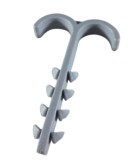 Set 100 buc cleme de perete prindere 12-20 mm cu doua brate strangere cu gaura de 6mm, XBS