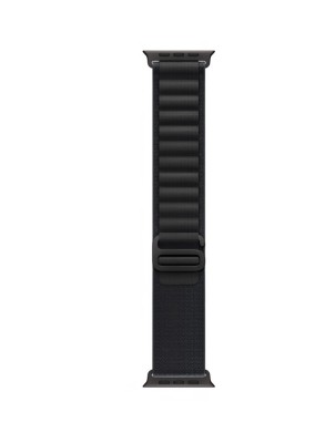 Curea smartwatch, THD, Alpine Loop, compatibila Apple Watch Ultra3 49 mm, Apple Watch 46 mm seria 11, Apple Watch SE3, catarama neagra, negru dark foto