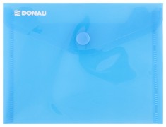 Mapa Pp Protectie Documente A6 Landscape, Inchidere Cu Capsa, 10/set, Donau - Albastru Transparent foto