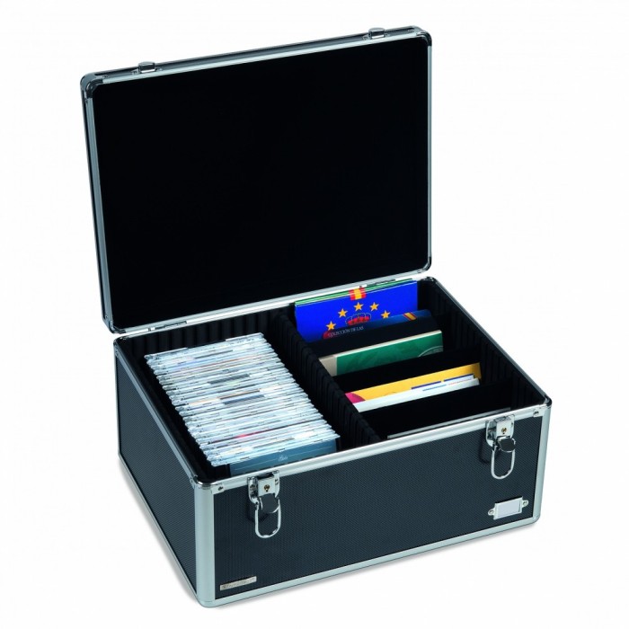 Cufar aluminiu CARGO MULTI XL negru pentru carti postale/seturi