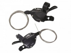 Manete schimbator Sram X5 Trigger, set 2x10 stanga-dreapta, cabluri incluse foto