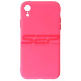 Husa Silicon iPhone XR Fuchsia - High Copy, Protectie Premium