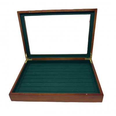 Organizator Inele ?i Bijuterii cu 8 randuri Si Geam Transparent WZ792 foto