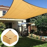 Copertină de soare patrata 3x3 m, negru-bej &ndash; protecție solară premium pentru grădină, terasă sau balcon