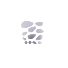 Set Oglinzi Design 3D Silver Piatra Cubica MyStyle&reg; - Oglinzi Decorative Acrilice Luxury Home 12 buc/set