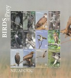 Niuafo&#039;ou 2018-Fauna,Pasari de prada,bloc 12 valori dantelate,MNH,694-705KB, Nestampilat