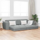 Canapea Pat Floor 2 &icirc;n 1 Gri Deschis 245x150x60,5 cm Țesătură