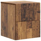 vidaXL Dulap de noapte suspendat Lemn vechi 33 x 34,5 x 40 cm 898481