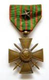 x561 FRANTA decoratia CRUCEA PRIMULUI RAZBOI MONDIAL 1914 1917 bronz 37mm STARE FOARTE FRUMOASA